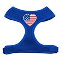 Unconditional Love Heart Flag USA Screen Print Soft Mesh Harness Blue Large UN862866